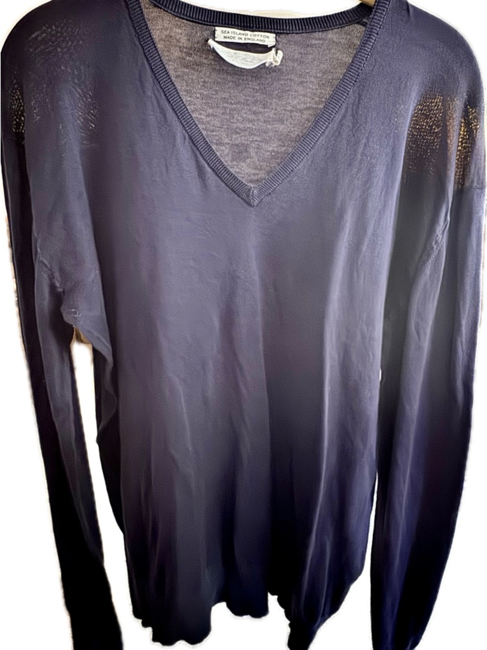 V-Neck Sweater - Navy
